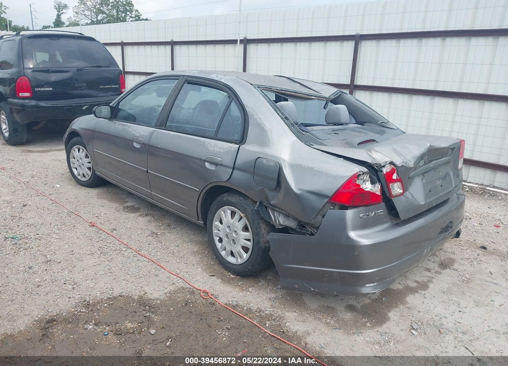 2005 HONDA CIVIC LX VIN: 2HGES15525H545244