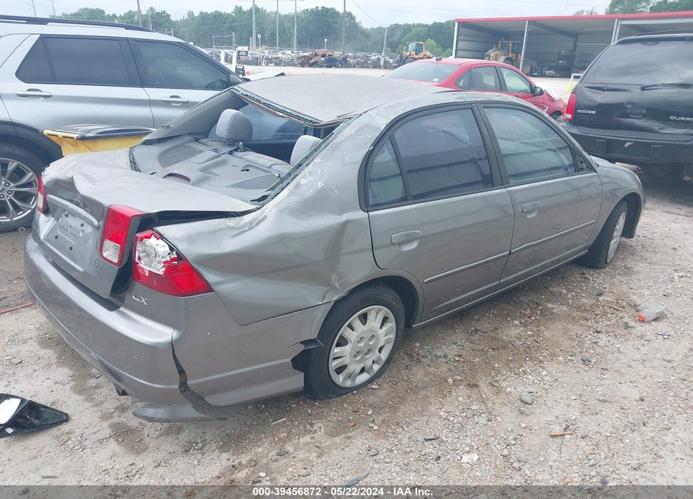 2005 HONDA CIVIC LX VIN: 2HGES15525H545244