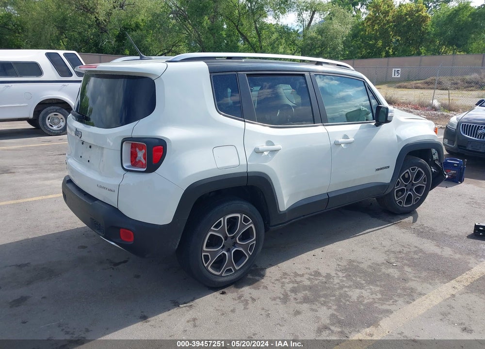 2015 JEEP RENEGADE LIMITED VIN: ZACCJBDT0FPB74759