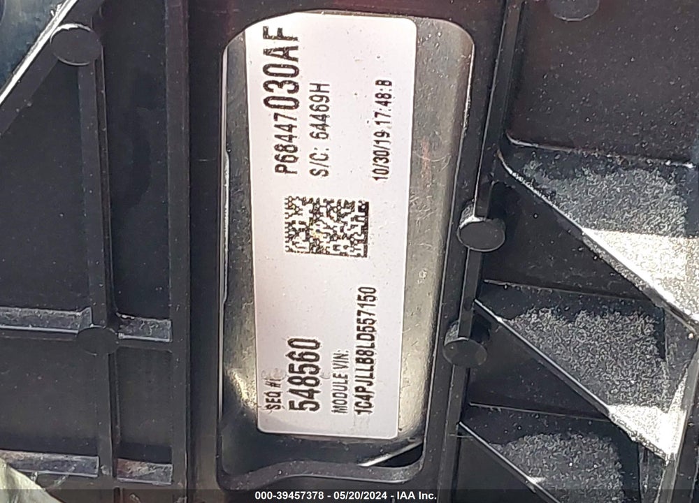 2020 JEEP CHEROKEE LATITUDE PLUS FWD VIN: 1C4PJLLB8LD557150