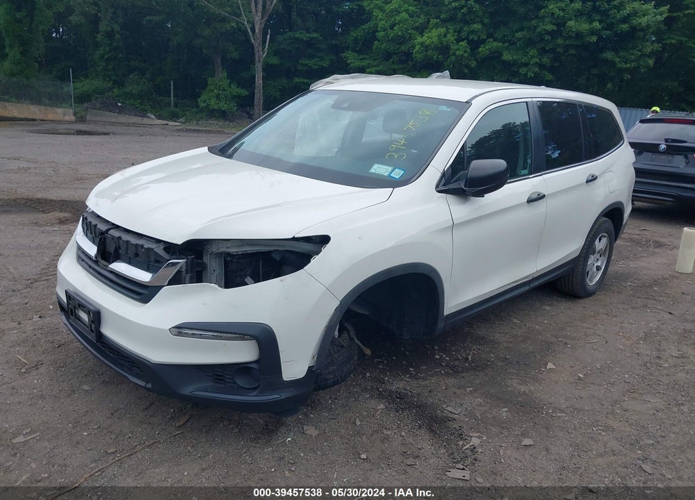 2019 HONDA PILOT LX VIN: 5FNYF6H17KB017576