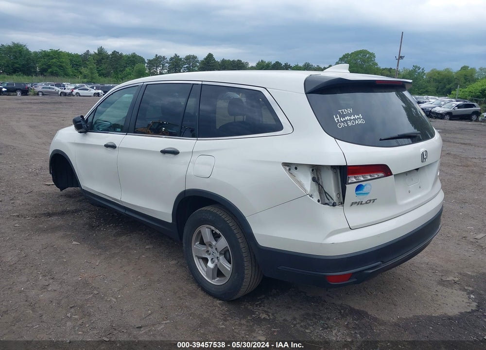 2019 HONDA PILOT LX VIN: 5FNYF6H17KB017576