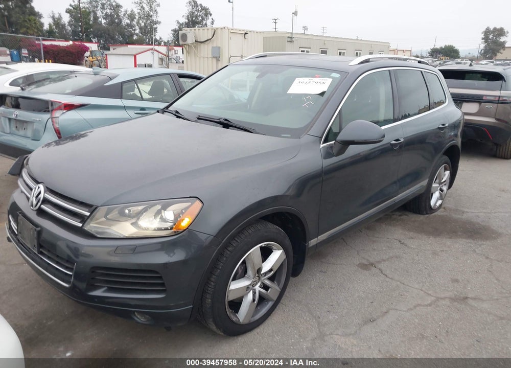 2012 VOLKSWAGEN TOUAREG VR6 LUX VIN: WVGEF9BP6CD009233