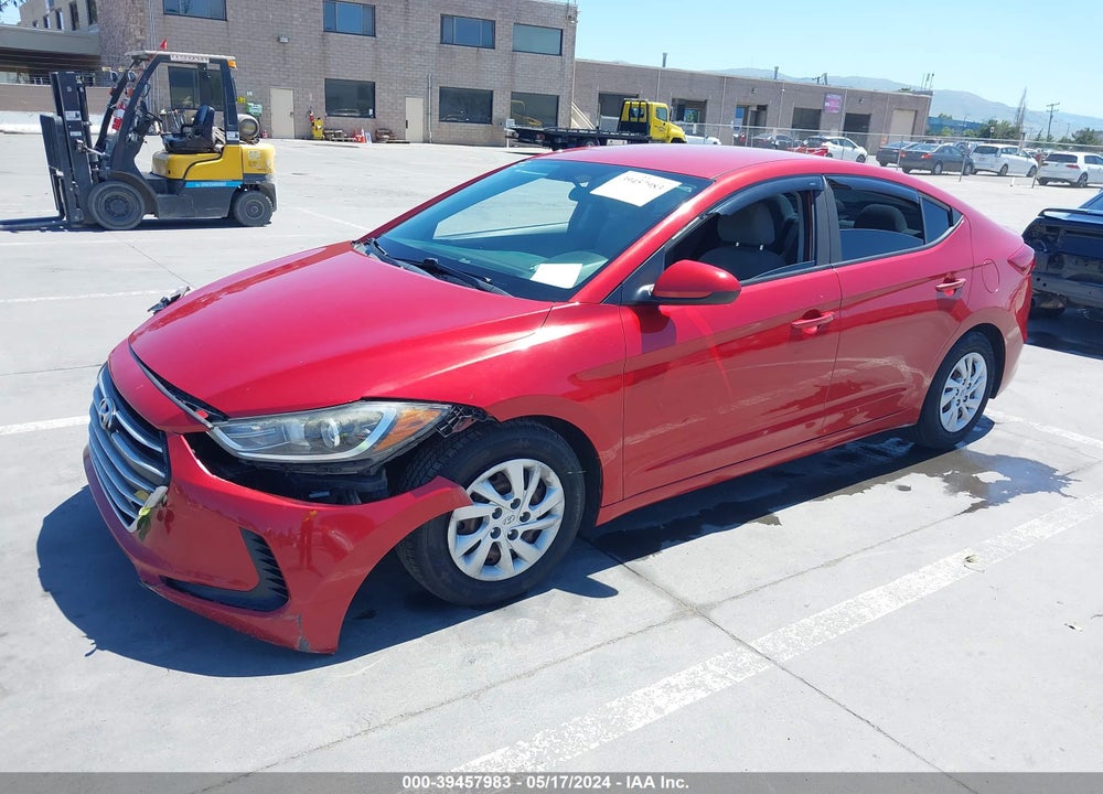 2017 HYUNDAI ELANTRA SE VIN: 5NPD74LFXHH164245