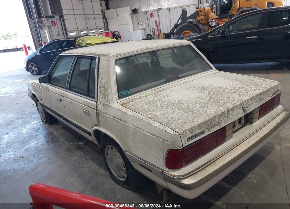 1987 DODGE ARIES VIN: 1B3BD36D2HF306314