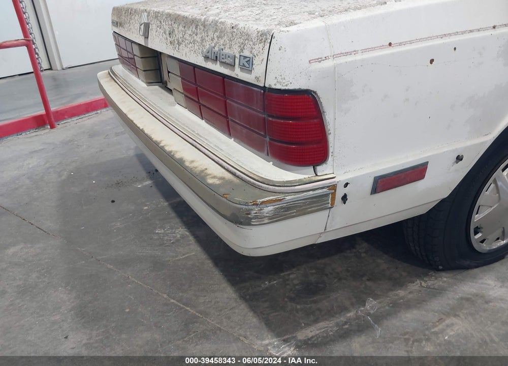 1987 DODGE ARIES VIN: 1B3BD36D2HF306314
