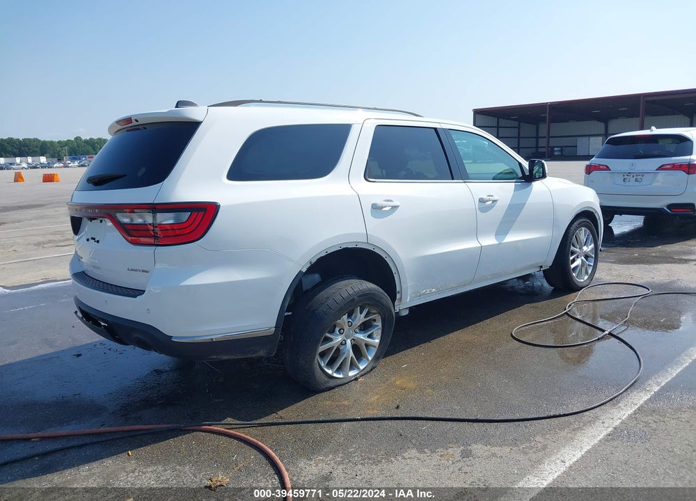 2016 DODGE DURANGO LIMITED VIN: 1C4RDJDG5GC437591