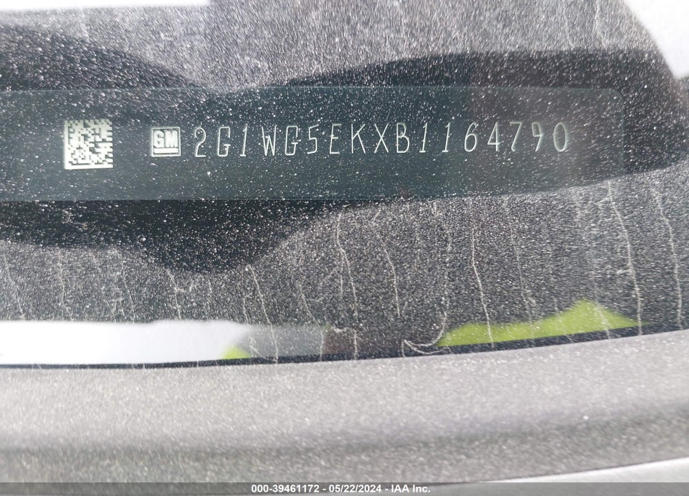 2011 CHEVROLET IMPALA LT VIN: 2G1WG5EKXB1164790