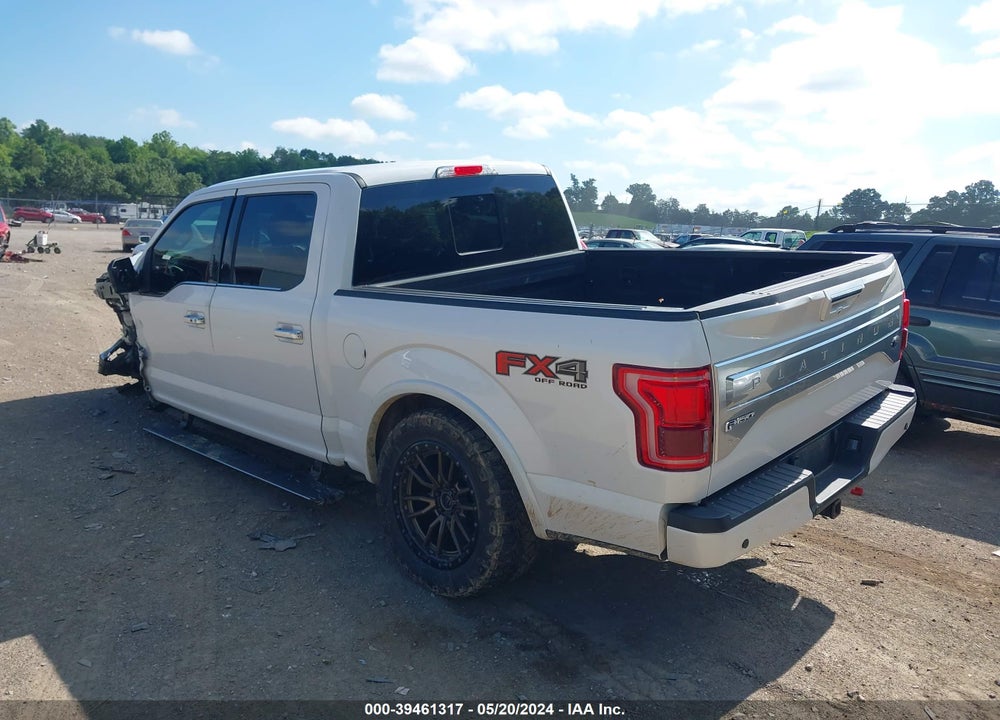 2015 FORD F-150 PLATINUM VIN: 1FTEW1EGXFFC76272