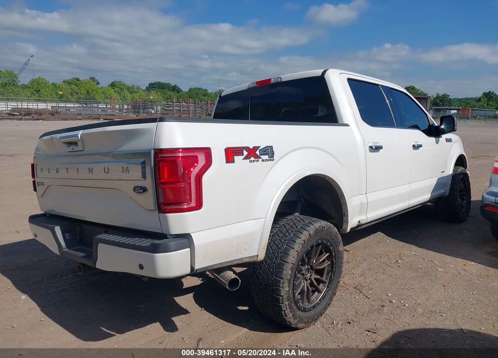 2015 FORD F-150 PLATINUM VIN: 1FTEW1EGXFFC76272