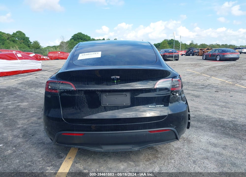 2021 TESLA MODEL Y LONG RANGE DUAL MOTOR ALL-WHEEL DRIVE VIN: 5YJYGAEE4MF250356