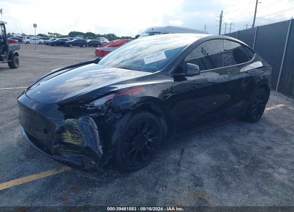 2021 TESLA MODEL Y LONG RANGE DUAL MOTOR ALL-WHEEL DRIVE VIN: 5YJYGAEE4MF250356