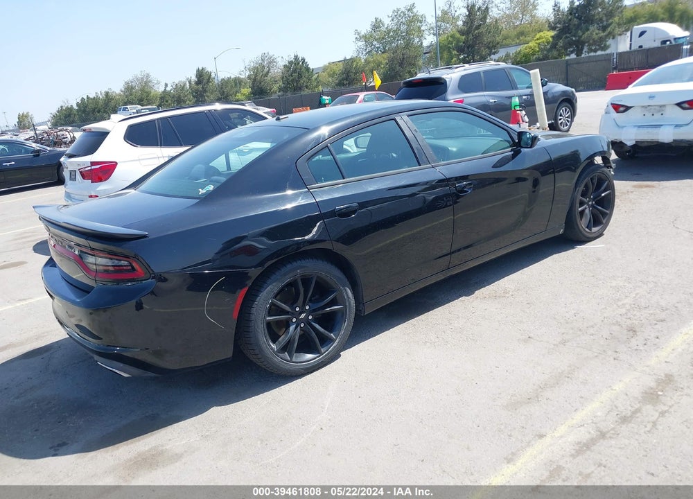 2018 DODGE CHARGER SXT RWD VIN: 2C3CDXBG5JH299054