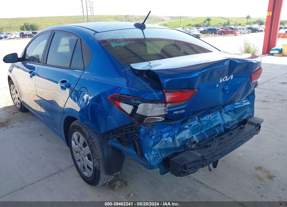 2022 KIA RIO S VIN: 3KPA24AD8NE468533