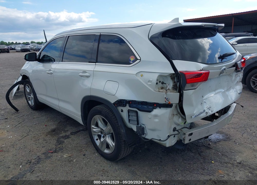 2017 TOYOTA HIGHLANDER LIMITED VIN: 5TDYZRFH4HS189965