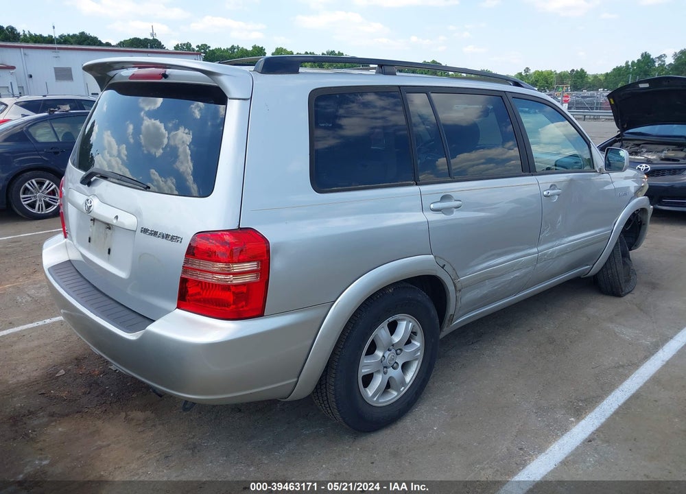2003 TOYOTA HIGHLANDER LIMITED V6 VIN: JTEGF21A730075746