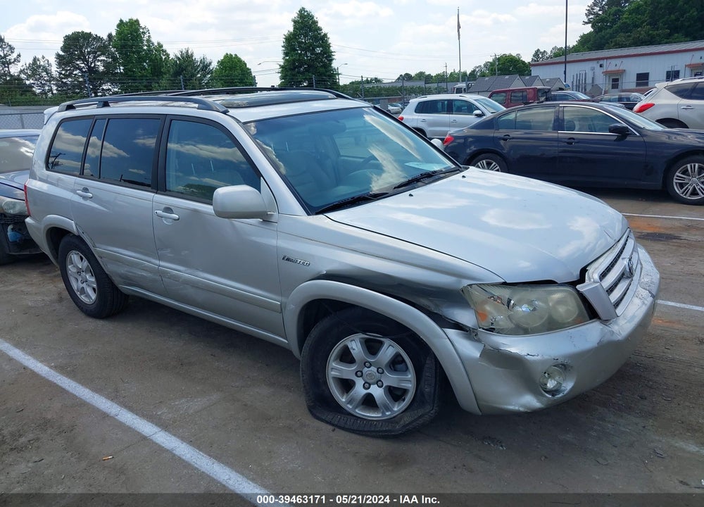 2003 TOYOTA HIGHLANDER LIMITED V6 VIN: JTEGF21A730075746