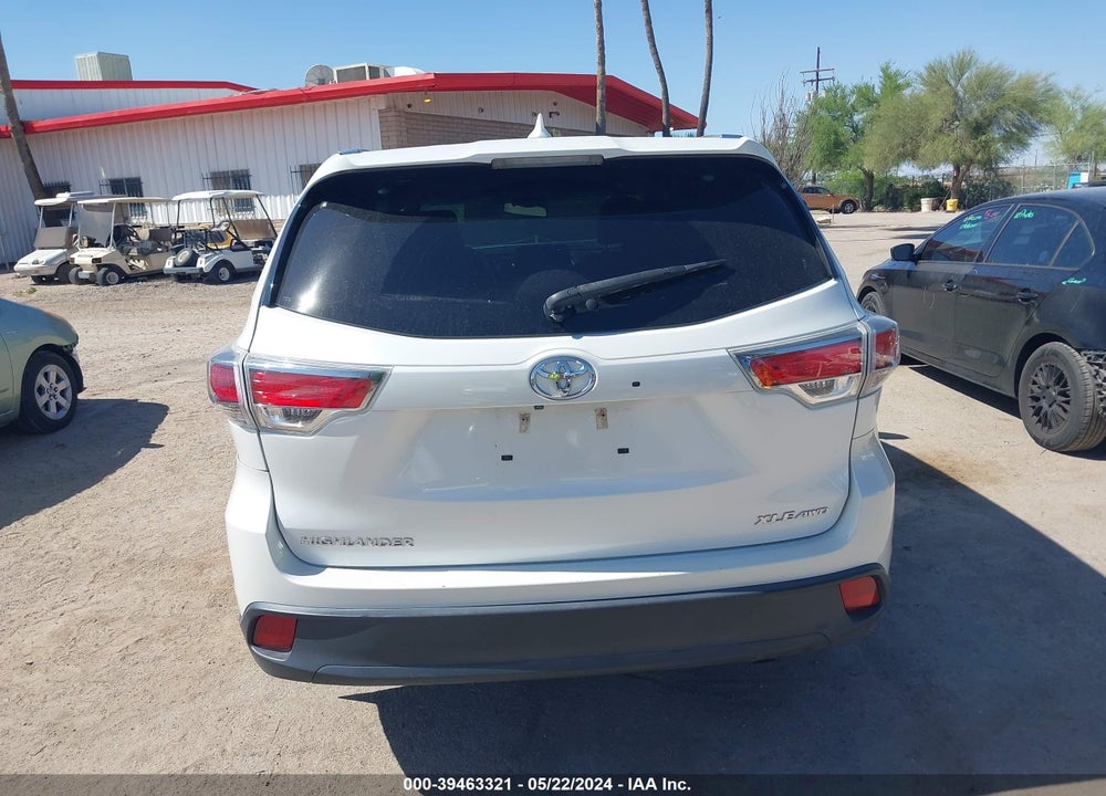 2016 TOYOTA HIGHLANDER XLE V6 VIN: 5TDJKRFH5GS338257