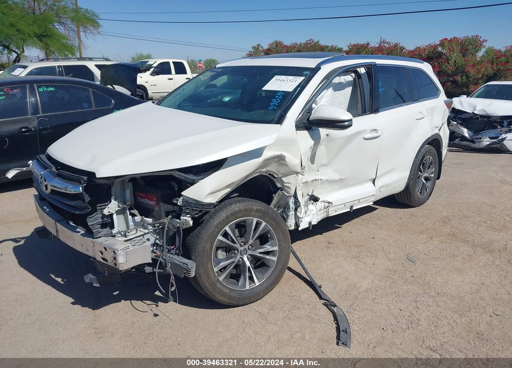 2016 TOYOTA HIGHLANDER XLE V6 VIN: 5TDJKRFH5GS338257