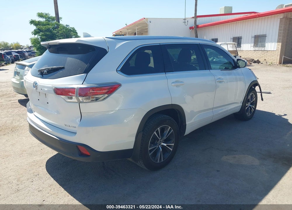2016 TOYOTA HIGHLANDER XLE V6 VIN: 5TDJKRFH5GS338257