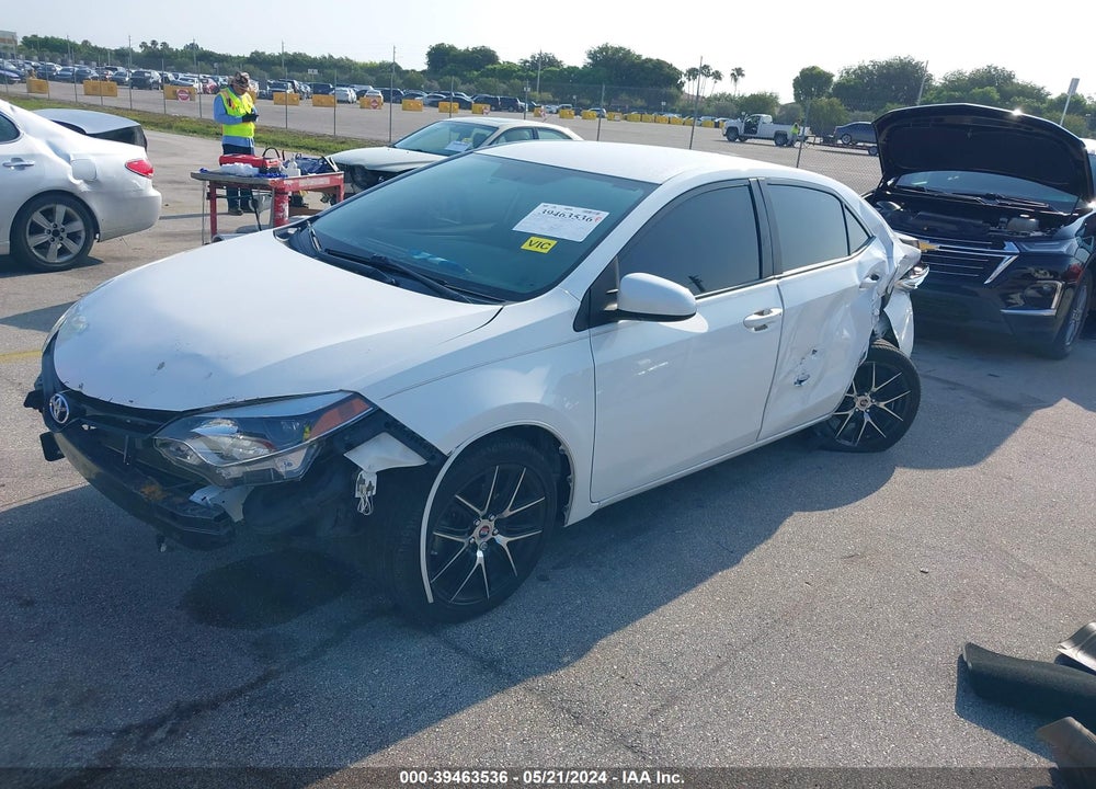 2014 TOYOTA COROLLA LE VIN: 2T1BURHE0EC025530