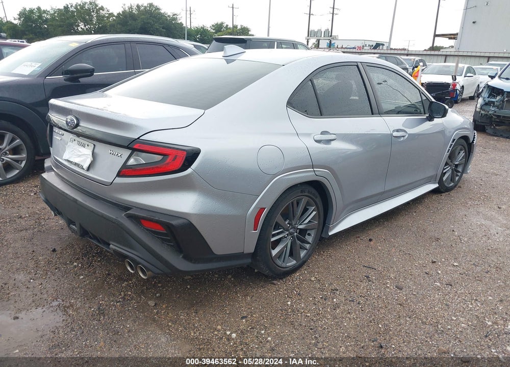 2022 SUBARU WRX VIN: JF1VBAA67N9008646