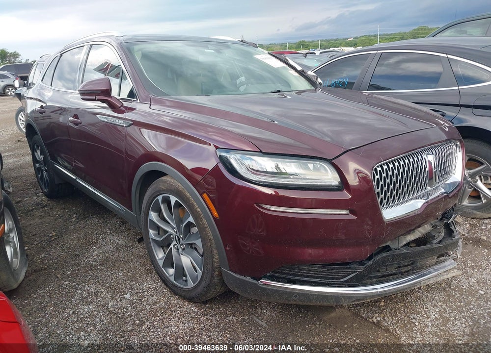 2022 LINCOLN NAUTILUS RESERVE VIN: 2LMPJ8KP5NBL03169