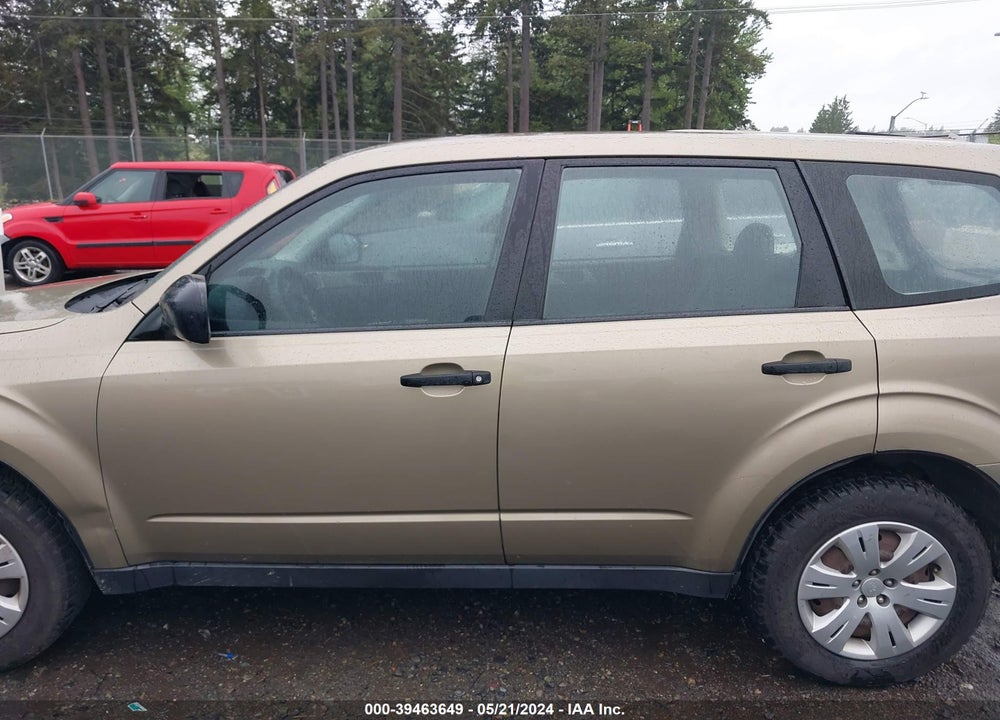2009 SUBARU FORESTER 2.5X VIN: JF2SH61649H782939