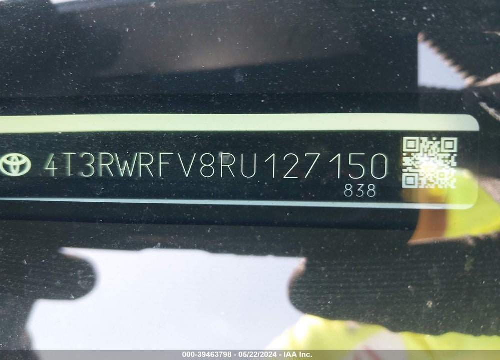2024 TOYOTA RAV4 XLE HYBRID VIN: 4T3RWRFV8RU127150