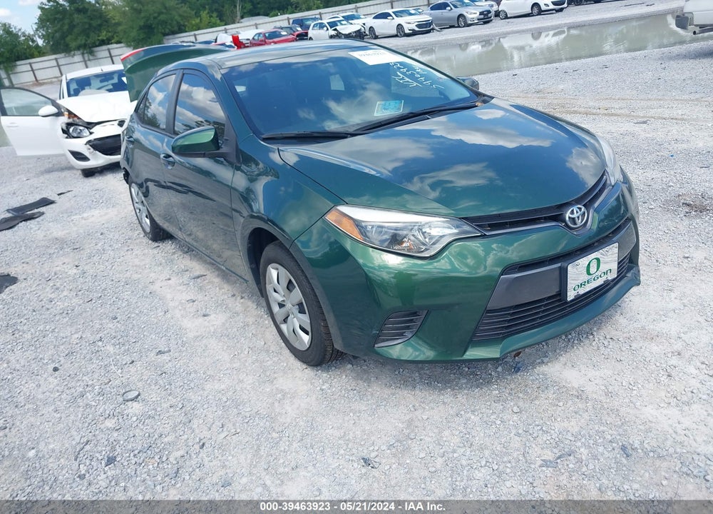 2015 TOYOTA COROLLA LE VIN: 2T1BURHE5FC403665