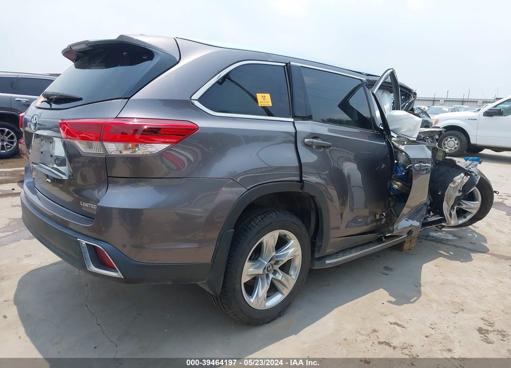 2019 TOYOTA HIGHLANDER LIMITED VIN: 5TDYZRFH0KS310286