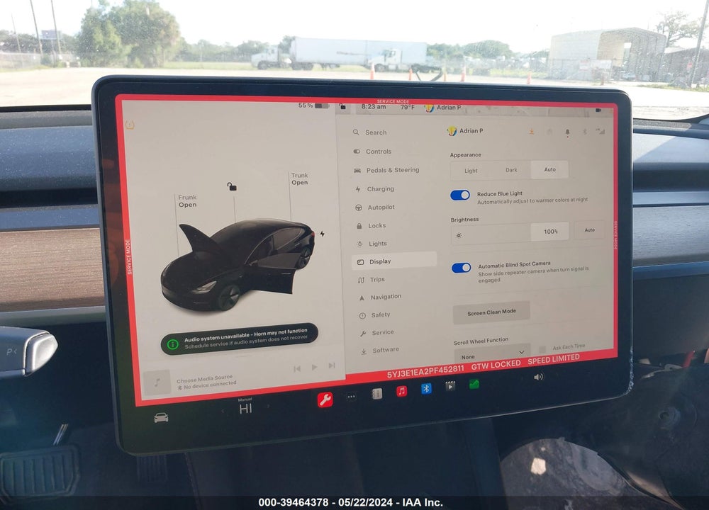 2023 TESLA MODEL 3 REAR-WHEEL DRIVE VIN: 5YJ3E1EA2PF452811
