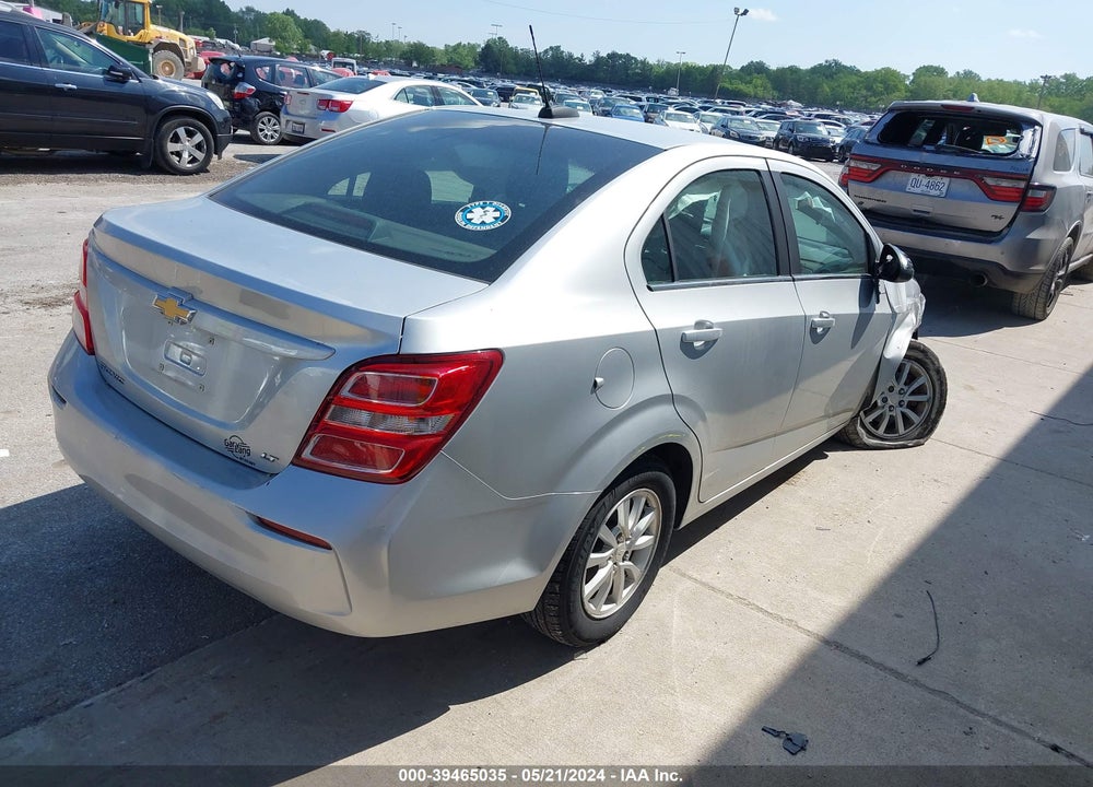 2017 CHEVROLET SONIC LT AUTO VIN: 1G1JD5SH1H4106009