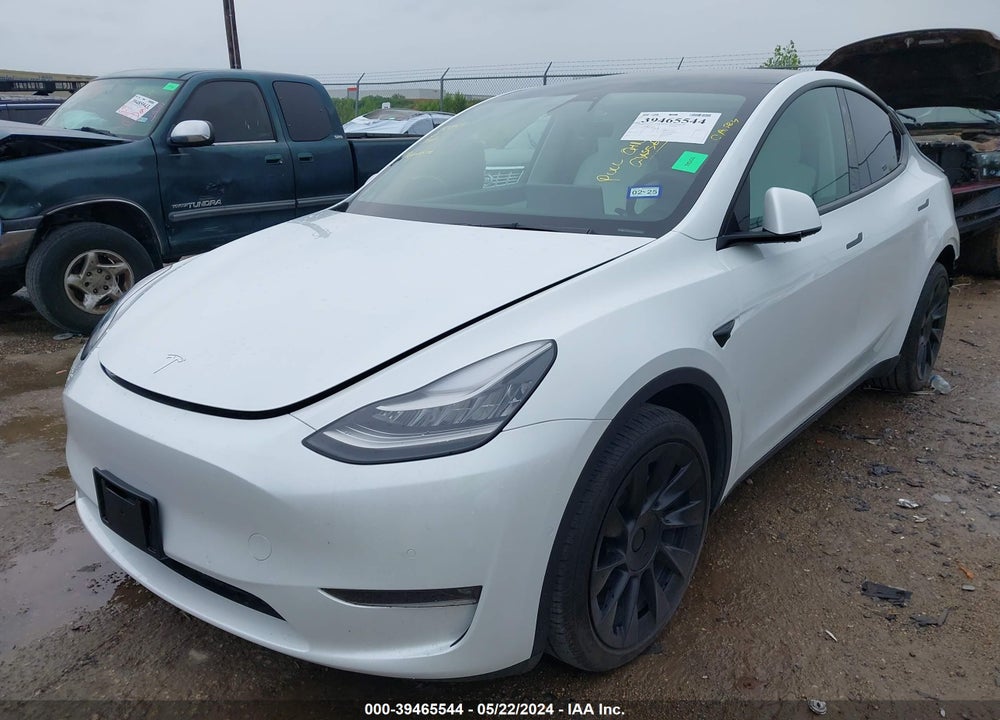 2021 TESLA MODEL Y LONG RANGE DUAL MOTOR ALL-WHEEL DRIVE VIN: 5YJYGDEE8MF108786
