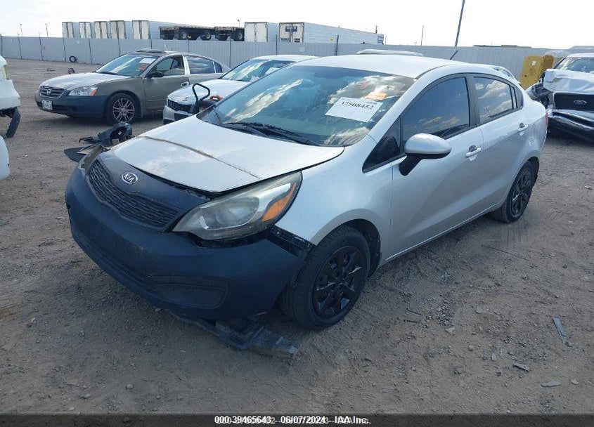 2013 KIA RIO LX VIN: KNADM4A35D6108443