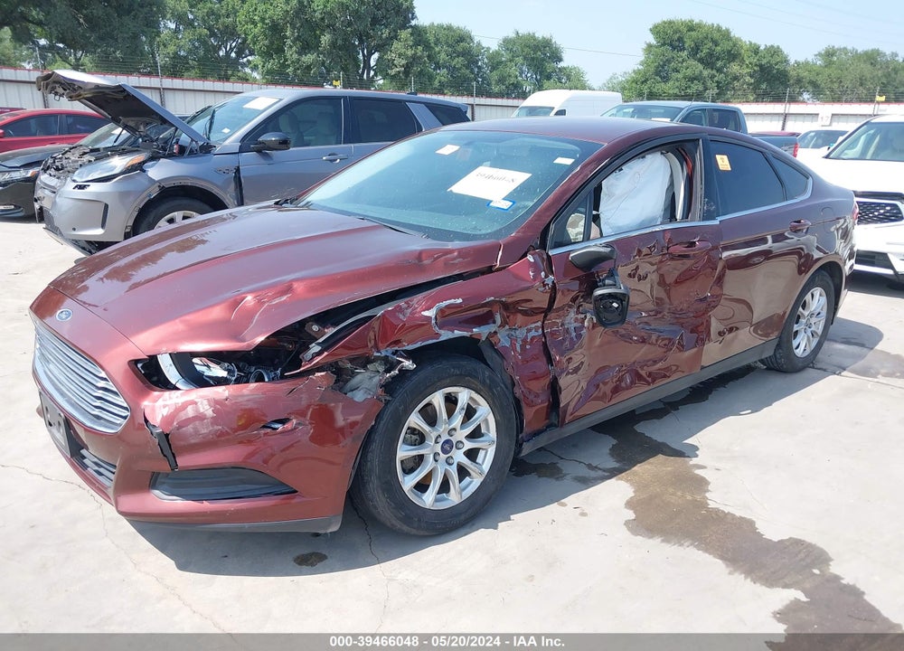 2016 FORD FUSION S VIN: 3FA6P0G77GR327780