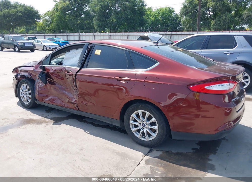 2016 FORD FUSION S VIN: 3FA6P0G77GR327780