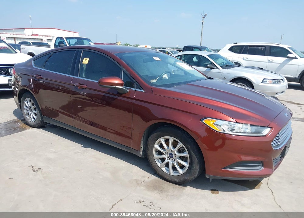 2016 FORD FUSION S VIN: 3FA6P0G77GR327780
