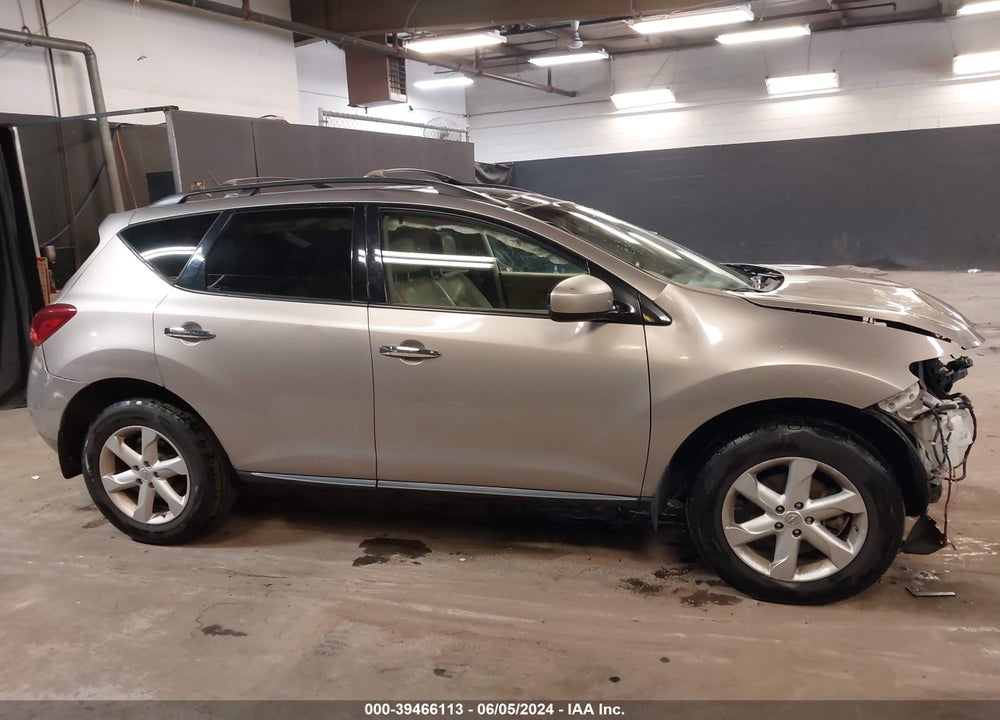 2010 NISSAN MURANO SL VIN: JN8AZ1MW9AW118517