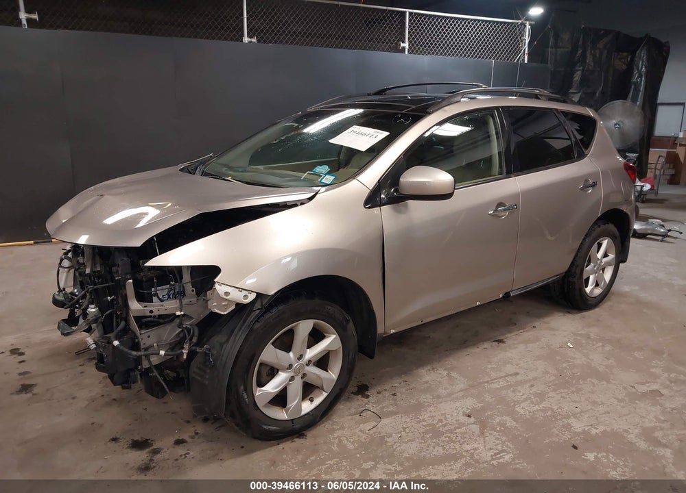 2010 NISSAN MURANO SL VIN: JN8AZ1MW9AW118517