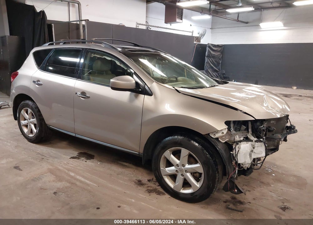 2010 NISSAN MURANO SL VIN: JN8AZ1MW9AW118517
