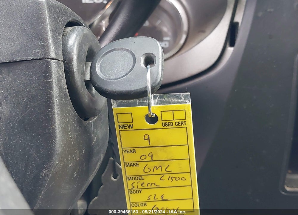 2009 GMC SIERRA 1500 SLE VIN: 3GTEC23069G166956
