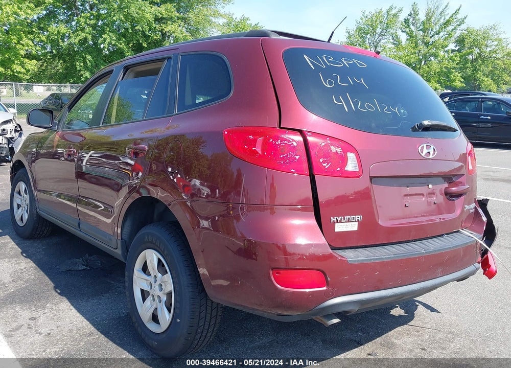 2009 HYUNDAI SANTA FE GLS VIN: 5NMSG73D19H282965