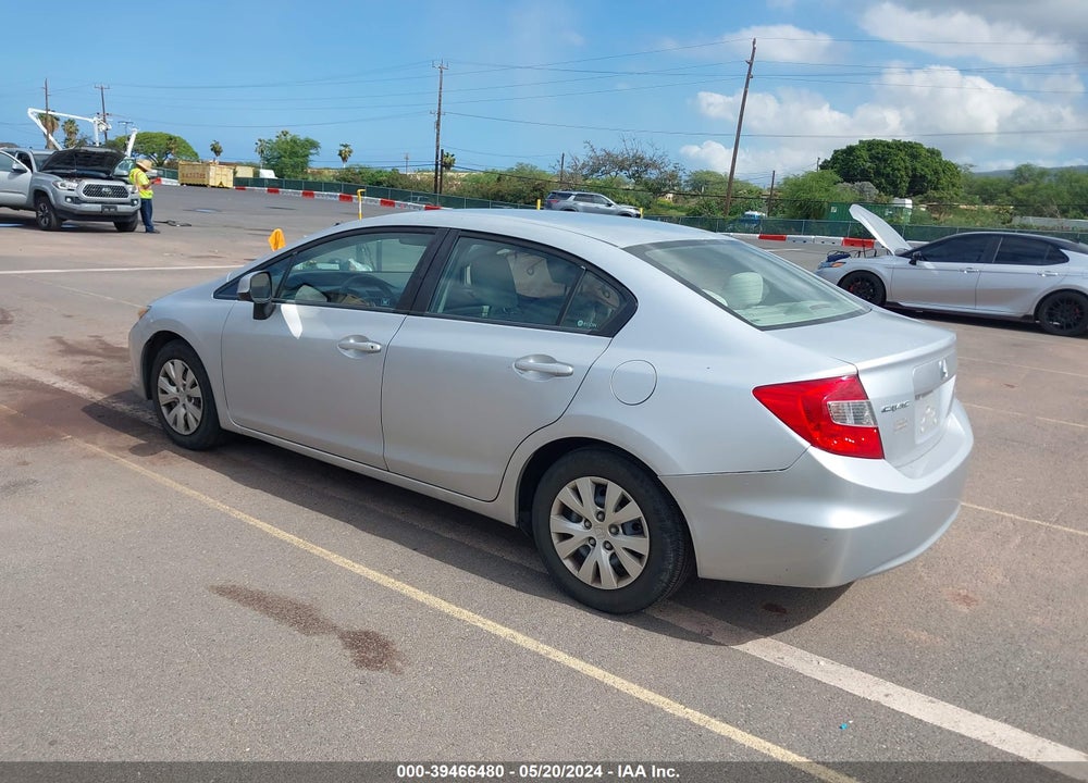 2012 HONDA CIVIC LX VIN: 2HGFB2F53CH607157