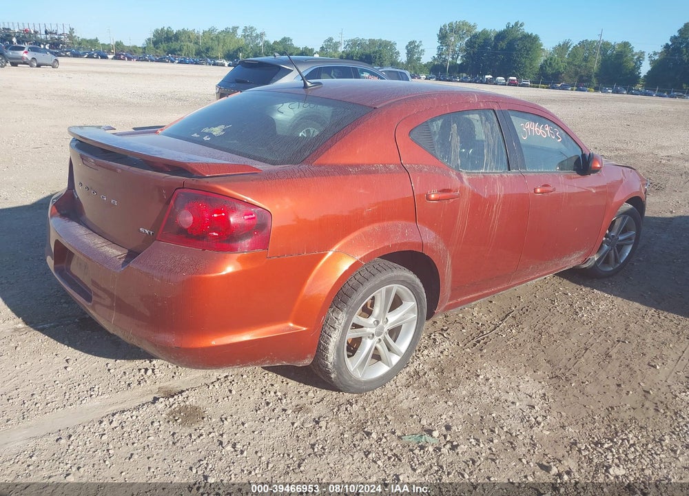 2012 AVENGER DODGE  SXT VIN: 1C3CDZCB7CN220816