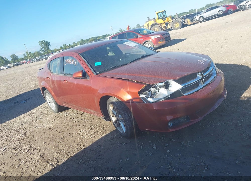2012 AVENGER DODGE  SXT VIN: 1C3CDZCB7CN220816