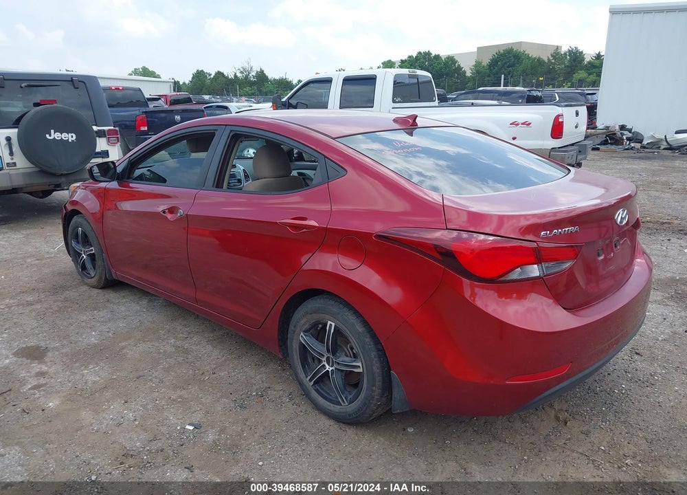2016 HYUNDAI ELANTRA SE VIN: 5NPDH4AE8GH792732