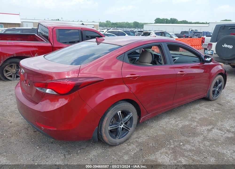 2016 HYUNDAI ELANTRA SE VIN: 5NPDH4AE8GH792732
