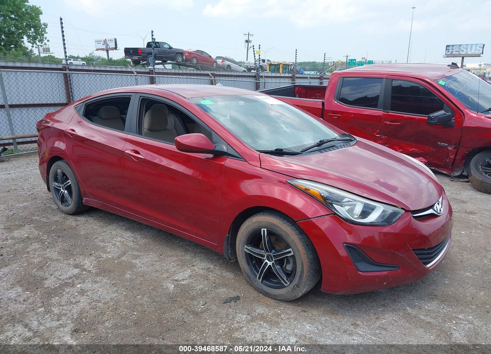 2016 HYUNDAI ELANTRA SE VIN: 5NPDH4AE8GH792732