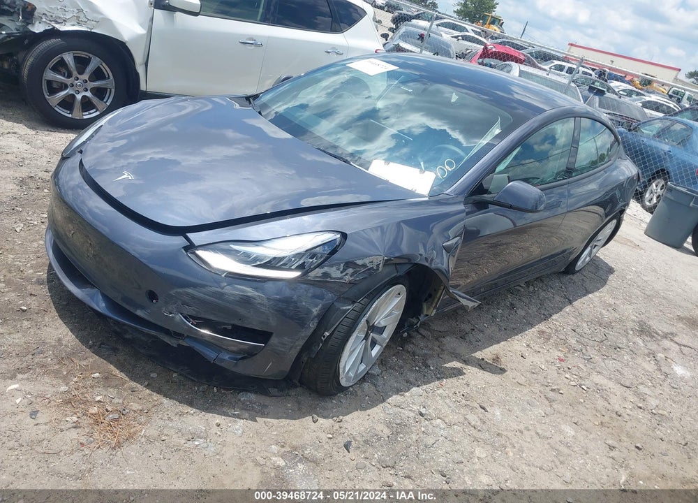 2022 TESLA MODEL 3 LONG RANGE DUAL MOTOR ALL-WHEEL DRIVE VIN: 5YJ3E1EB9NF263112